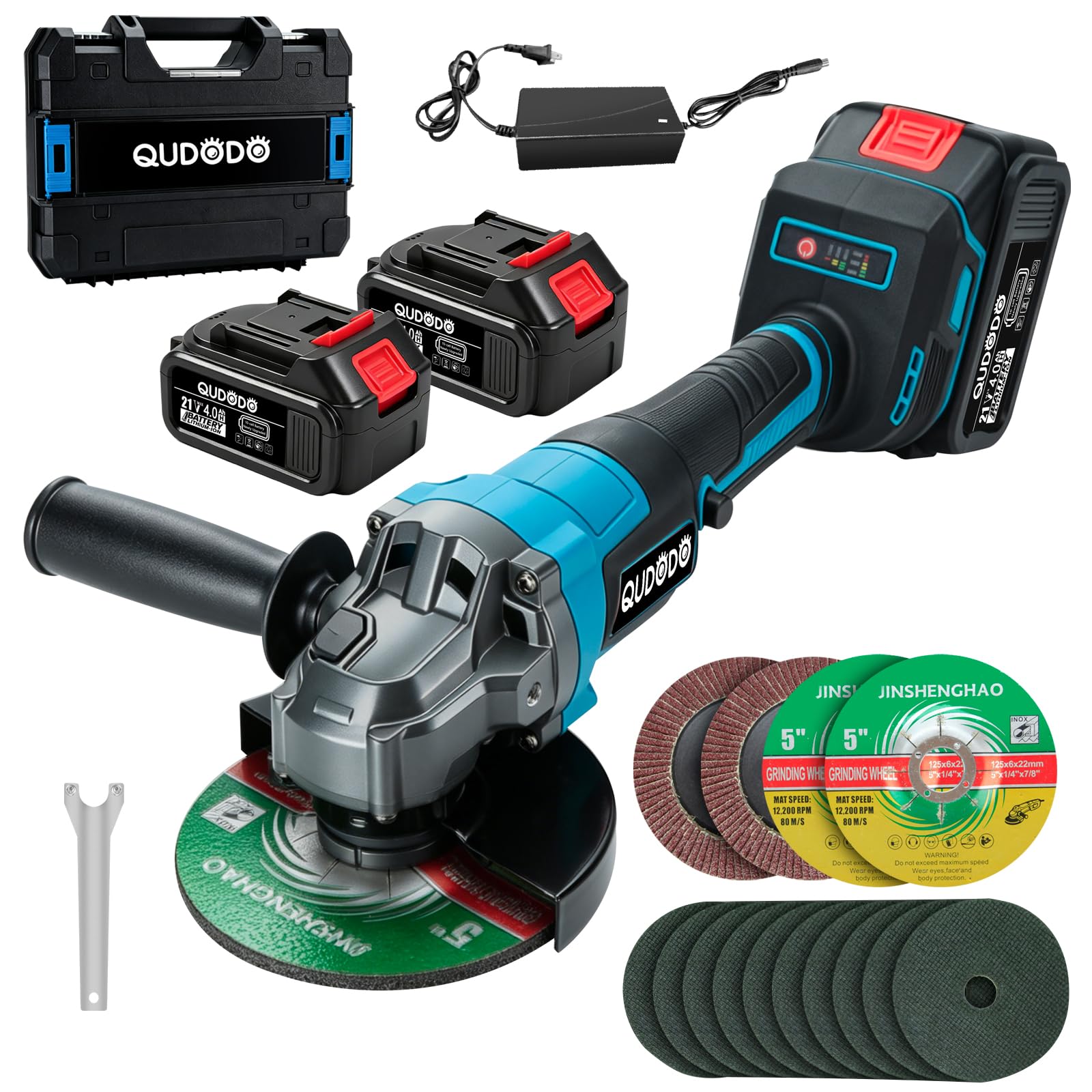 Photo 1 of Qudodo 5 Inch Cordless Angle Grinder with Brushless Motor