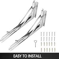 Vista 4 de Concession Shelf 50" L x 12''W Folding Shelf Stainless Steel Food Shelf Stand Serving for Concession Serving Window