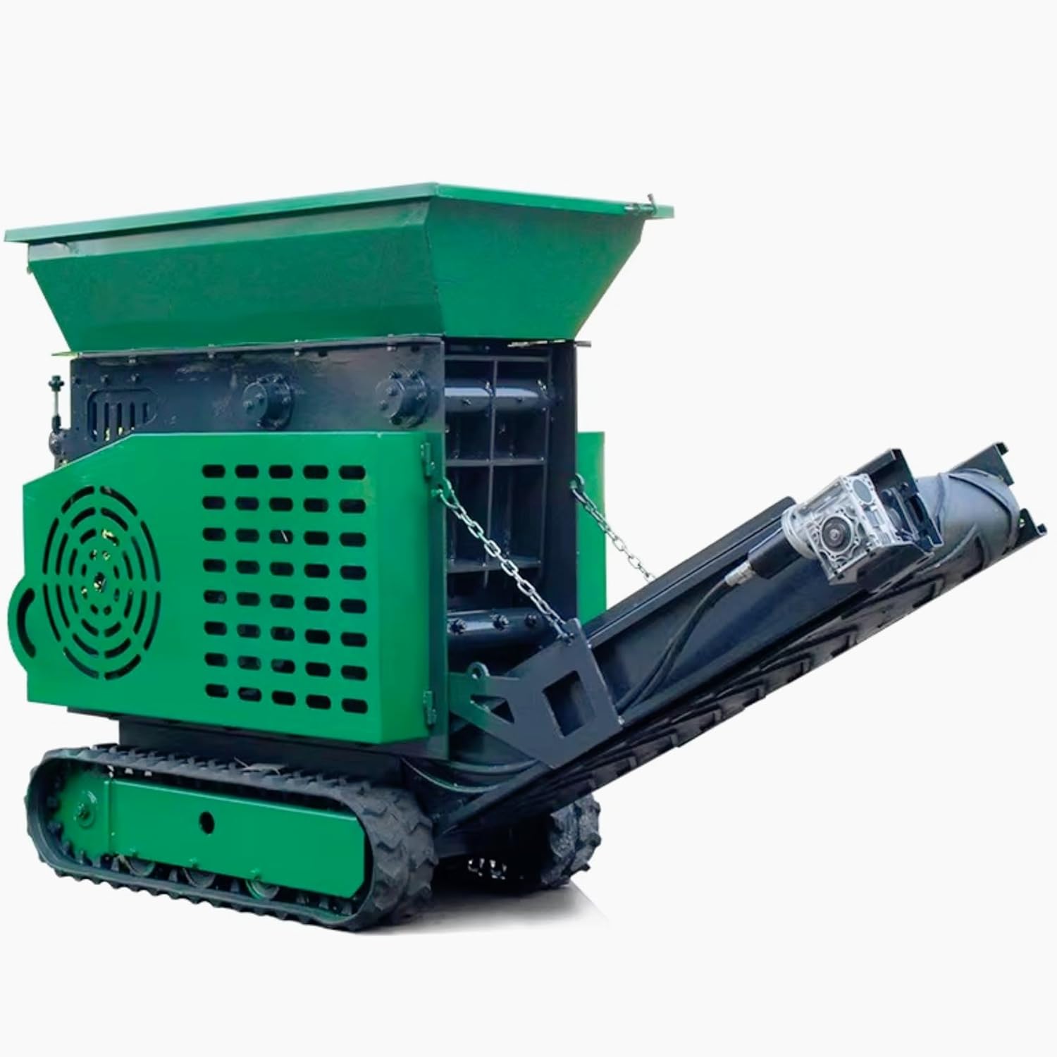 Tracked Portable Mobile Crusher Plant, Mini Rock & Concrete Crushing Machine, Mobile Quarry Aggregate Crusher for Mining, Demolition Recycling & Road Construction Projects