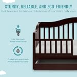 Dream On Me Lit de jour pour tout-petits en Espresso – Greenguard Or & Baby Safety Alliance certifié, conception basse à flottante, rail amovible de protection de sécurité, finition non toxique, comprend tiroir de rangement