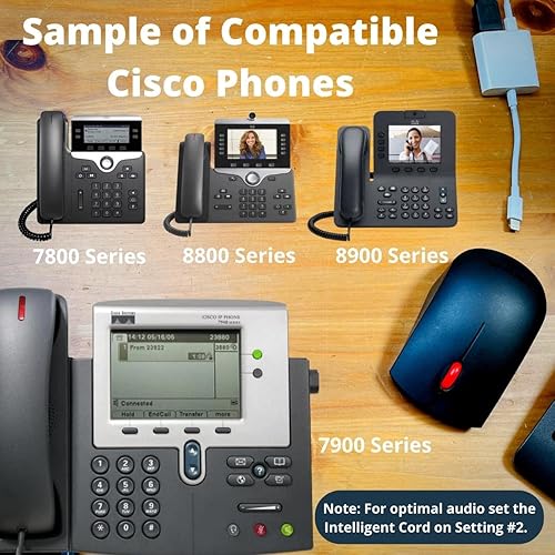 Miniatura 6 de Paquete de auriculares XS 820 con cable de teléfono, teléfonos compatibles Yealink, Polycom, Cisco, Mitel, ShoreTel, Aastra, Toshiba, Nortel,