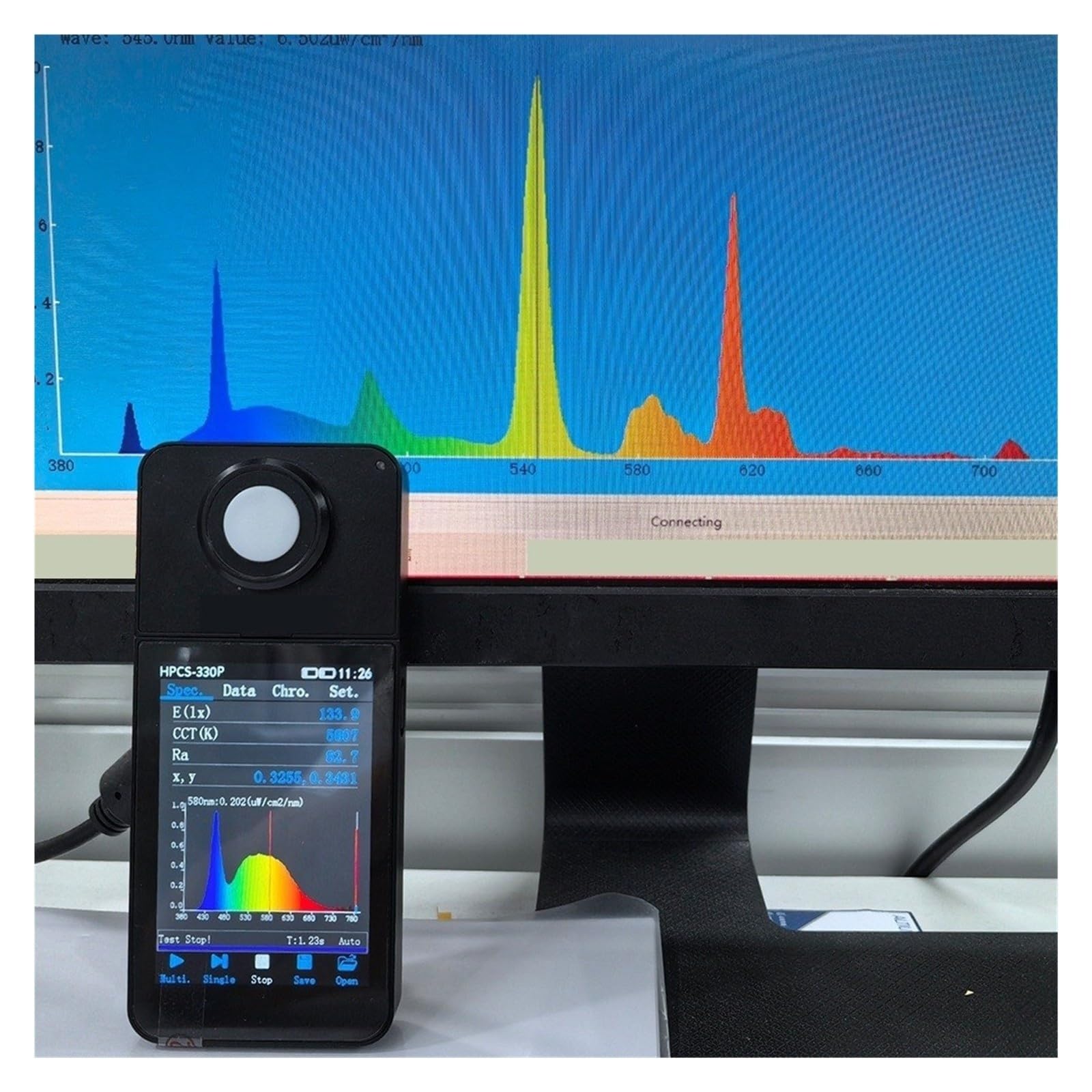 HPCS-330P 380-1000nm Spektrometr Laboratoryjny Do Użytku Przenośnego