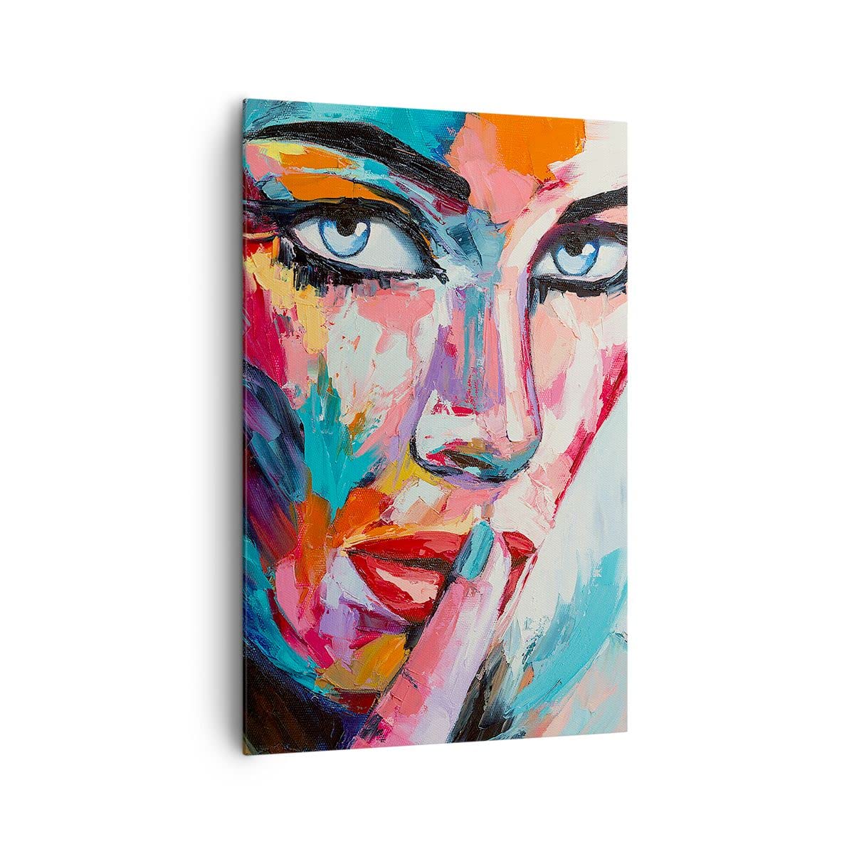ARTTOR Cuadros Decoracion Salon niña cara Lienzos decorativos 80x120cm Cuadro Sobre Lienzo Moderno Vertical Dormitorio Cocina Cuadros Pared Imágenes Wall Art Prints Decor Canvas Grande PA80x120-3444