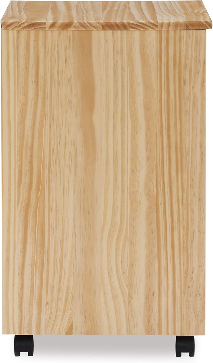 Linon Home Decor Products Corinne Six Drawer Storage, Natural Rolling Cart: Furniture & Decor