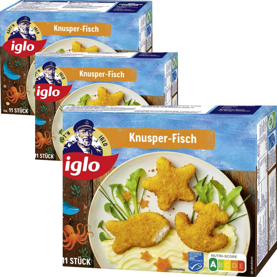 Iglo Knusper-Fisch 352 Gramm x 3 STÜCK [Frischegarantie]