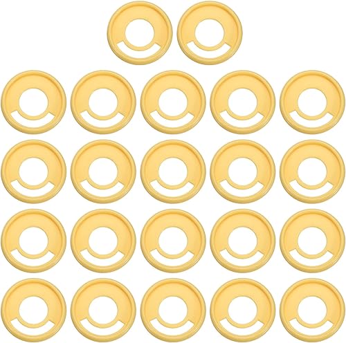 PATIKIL Discos de encuadernación de libros de plástico de 1.102 in, paquete de 22 discos de expansión de disco para planificador de cuadernos de