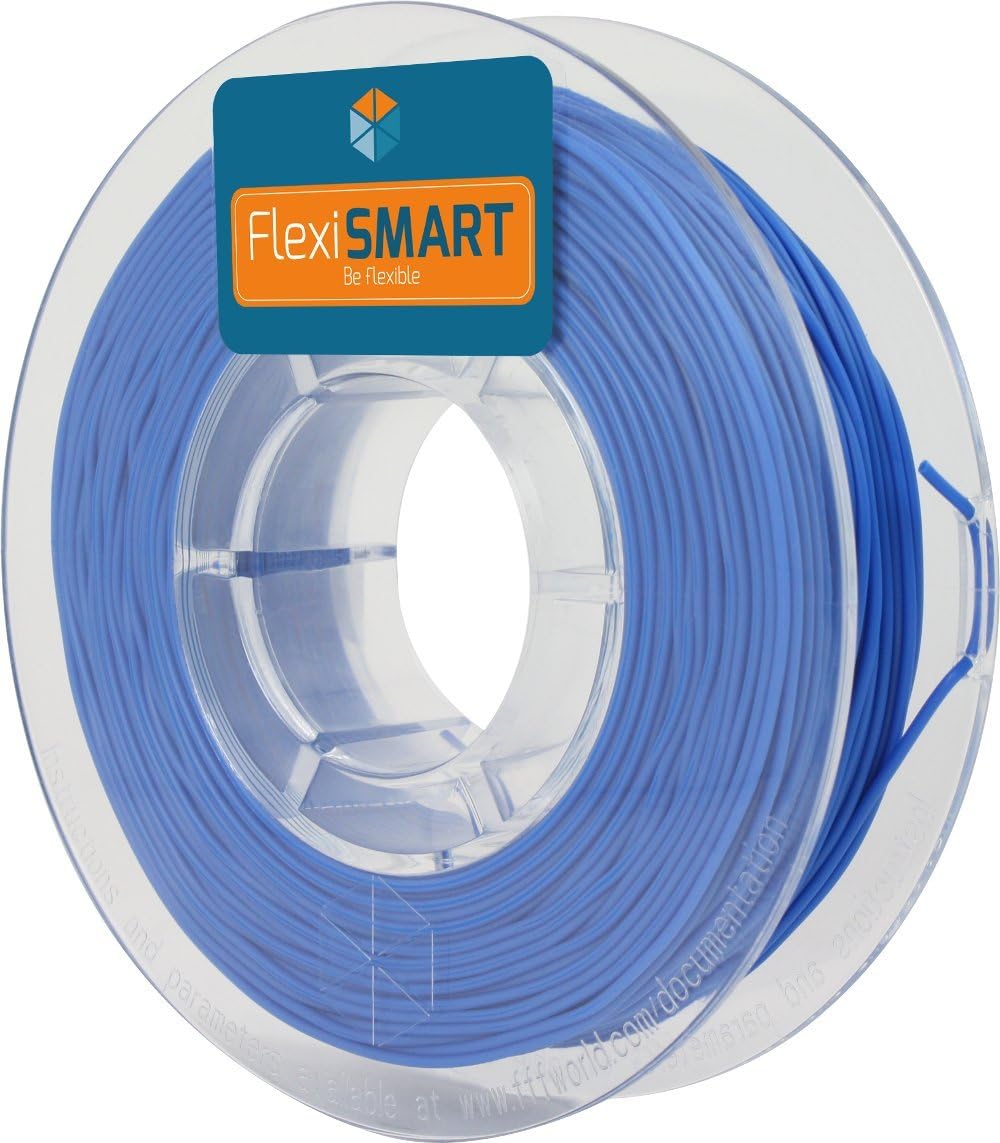 250 g. Blue FlexiSMART 2.85 mm Flexible filament TPU for 3D Printer - Flexible filament for 3D printing - TPE filament, TPU filament, elastic filament