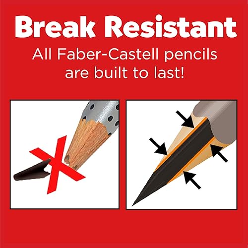 Miniatura 4 de Faber-Castell Jumbo Grip Graphite No. 2 Ecopencils - 2 lápices de escritura triangulares para preescolares