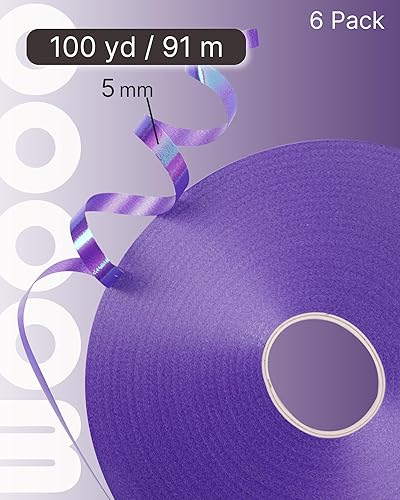 Miniatura 10 de PartyWoo Cinta verde, 600 yardas para globos, cinta rizada iridiscente, cinta rizadora brillante para manualidades, cinta para envolver regalos,