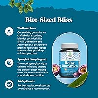 Vista 4 de Gomitas calmantes para adultos con ashwagandha y magnesio – Gomitas relajantes para el estrés con L teanina 5HTP y extracto de bálsamo de limón