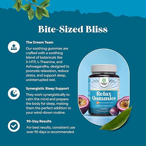 Miniatura 3 de Natures Craft Gomitas calmantes para adultos con ashwagandha y magnesio Gomitas relajantes para el estrés con L teanina 5HTP y extracto de bálsamo