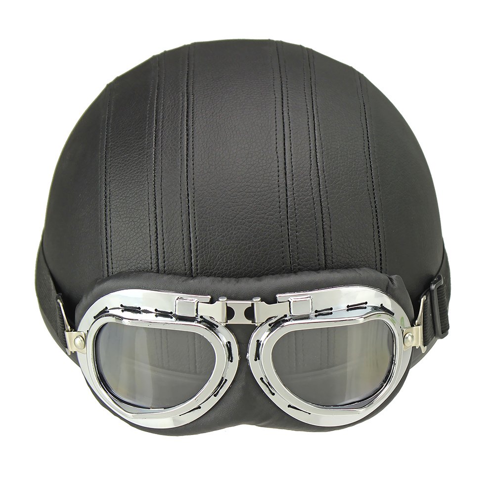 Buy Oshide Bike Scooter Motorcycle Half Helmet With Goggles Glasses