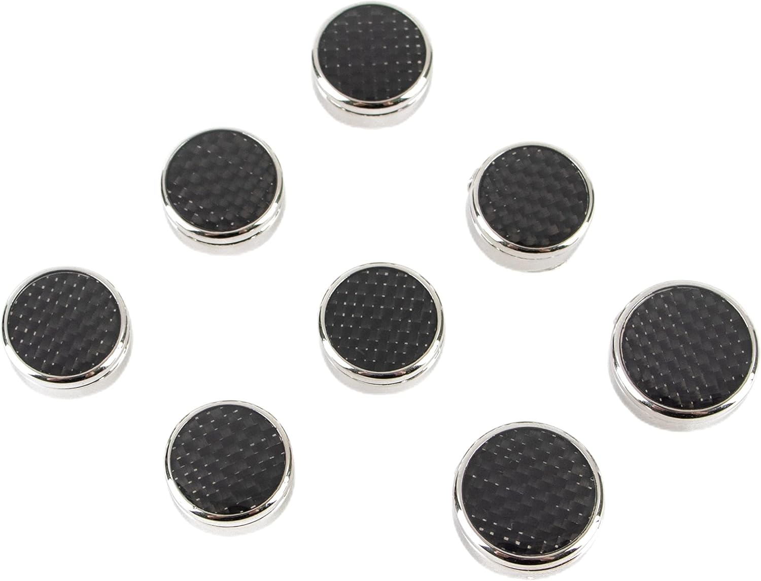 8pcs Button covers for men's shirts button cuffs button cover cufflinks for men - imitation cuff chain for tuxedo, business or formal shirts Buttons on cuffs Shirt button