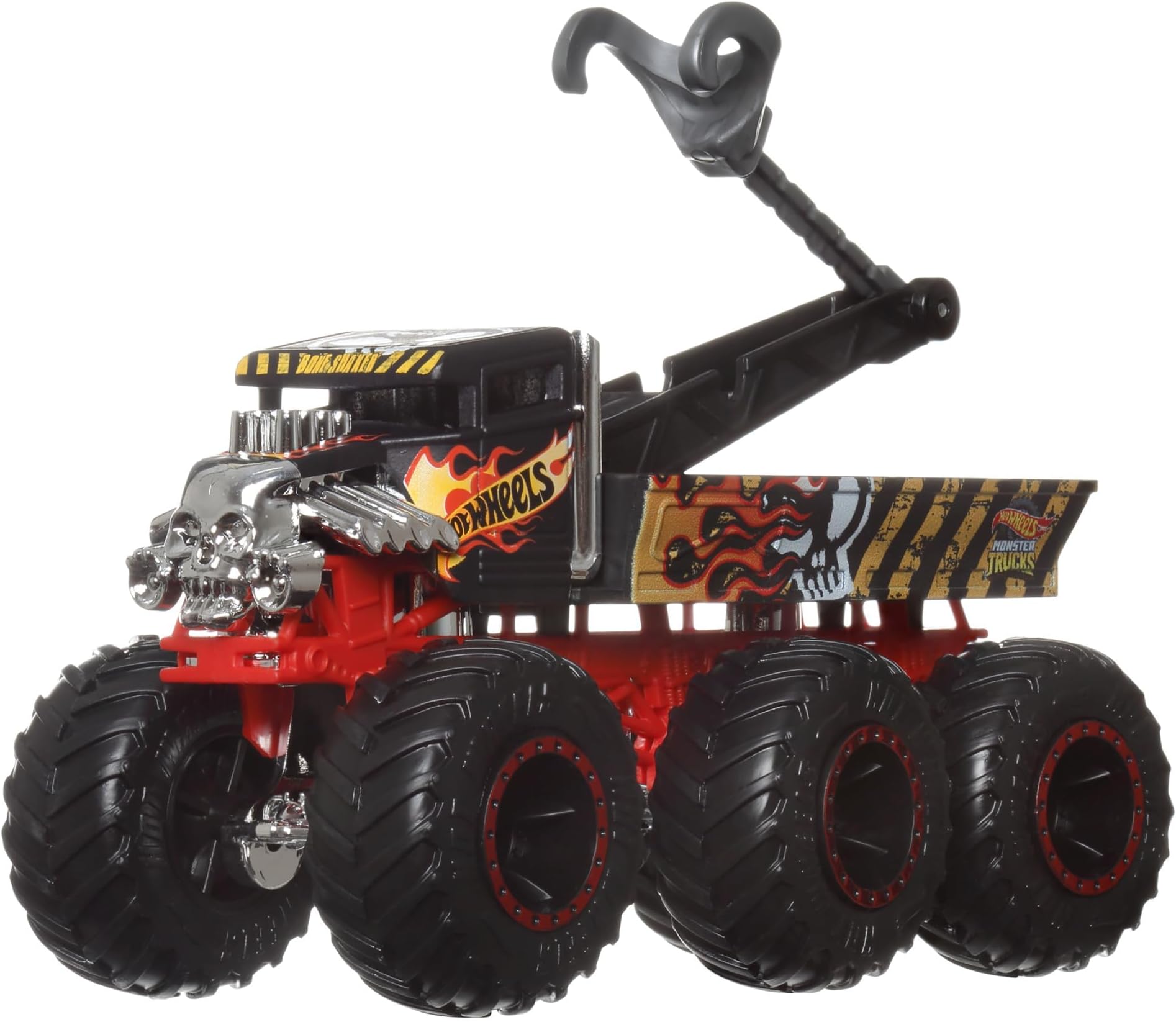 Hot Wheels Monster Trucks Big Rigs, 1:64 Scale Die-Cast Toy Truck with 6 Wheels (Styles May Vary)