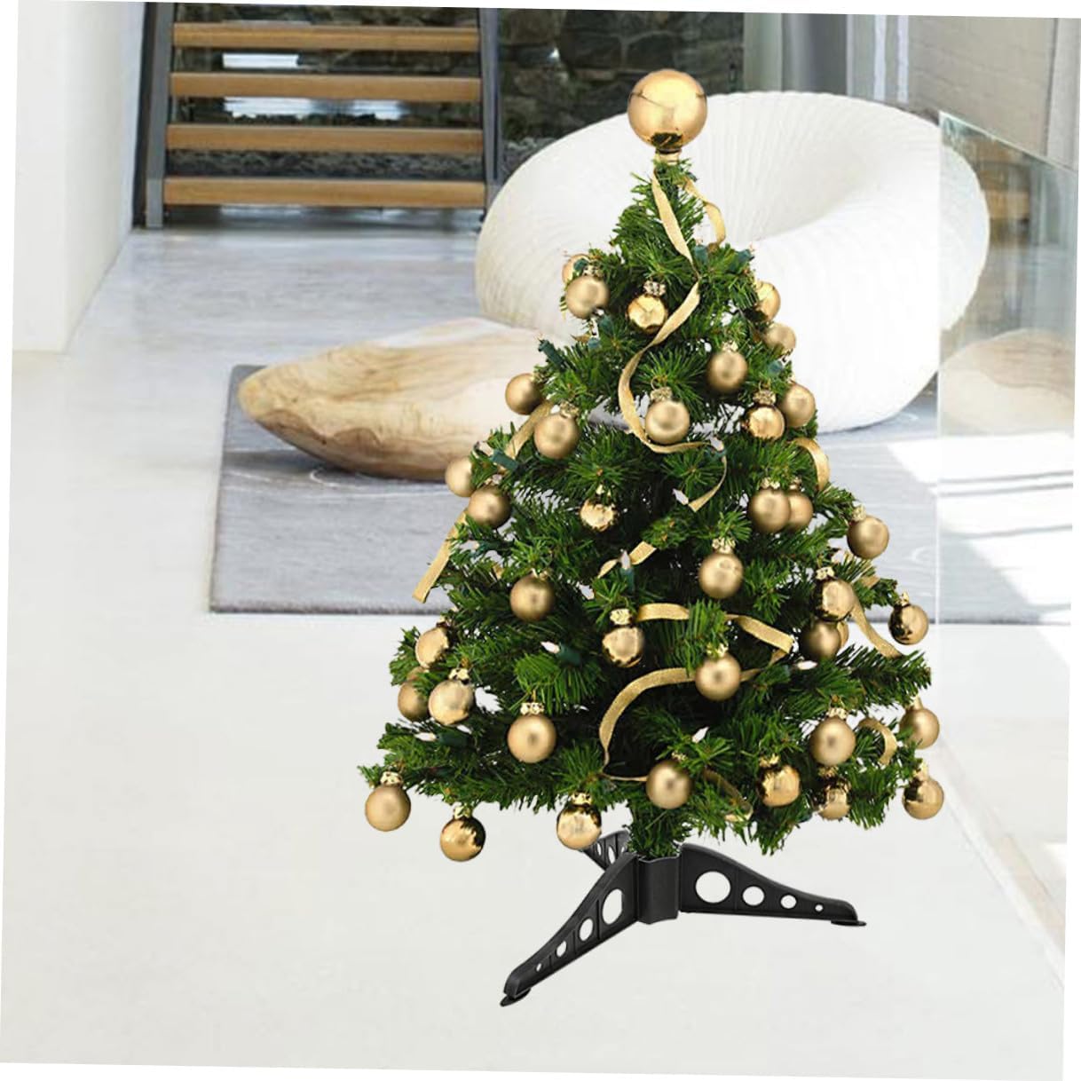 10pcs Black Plastic Christmas Tree Stand Stable Base Holder for Xmas Trees Easy Installation Decorative Support for Home Use