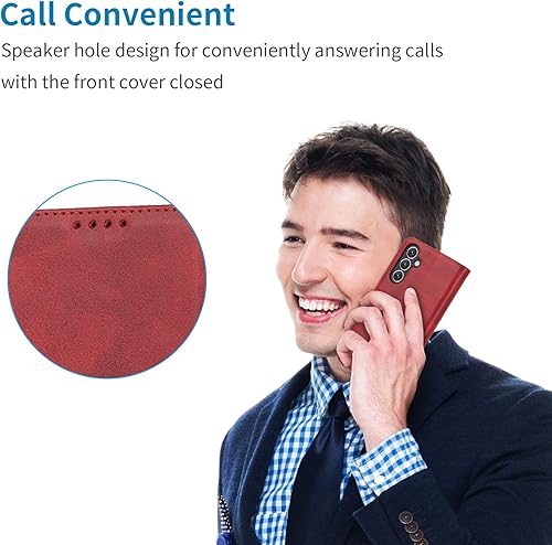 Miniatura 89 de Havaya Funda tipo cartera para Samsung Galaxy A54 0.18 oz para Samsung Galaxy A54 5G, funda con tarjetero y ranuras para tarjetas de crédito