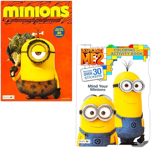 Miniatura 3 de Despicable Me Minions Paquete de libro para colorear con 6 libros de actividades y colorear, calcomanías, crayones y más