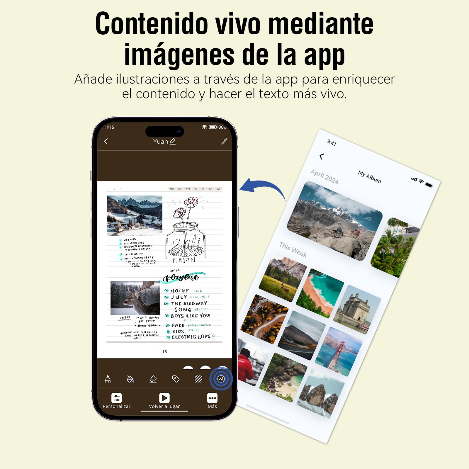 Smart Writing Set, A4 Libreta Inteligente + Bolígrafo Inteligente Incluido | Cuaderno Digital de 62 páginas a Rayas escritura en papel real con procesamiento digital con Phone para Tomar Notas y Bocetos