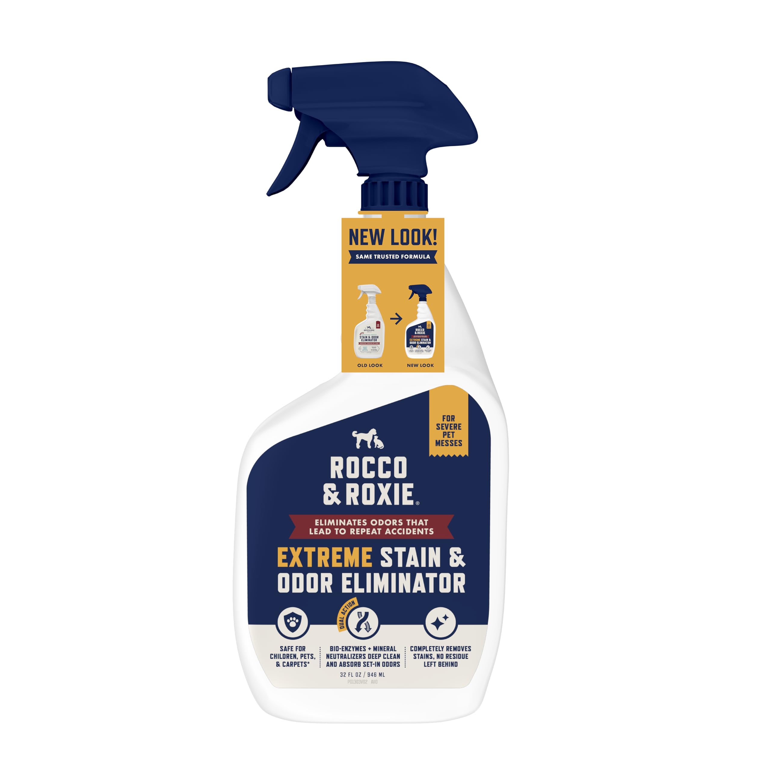 Rocco Roxie Extreme Stain Odor Eliminator for Strong Odor Pet Urine Enzyme Cleaner Destroyer Stain Remover Dog Poop