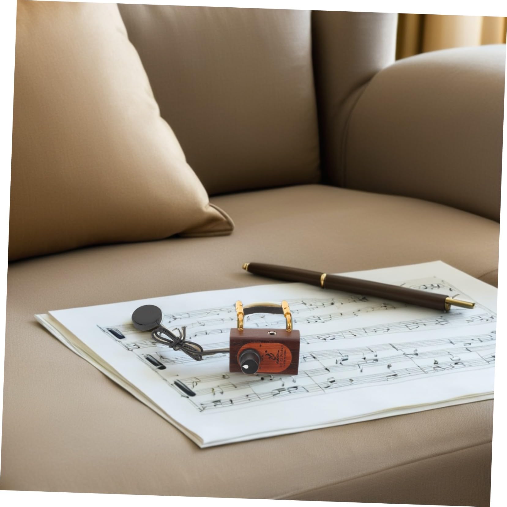 Abaodam Pickup Piezoelettrico Per Violino Violoncello Mandolino Ukulele e Chitarra Acustica Accessorio Per Amplificazione Del Suono Senza Danneggiare La Finitura Per Performance Live e Pra