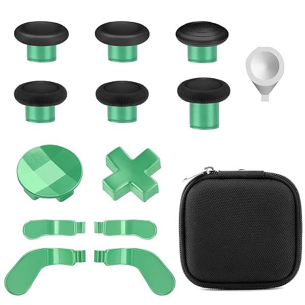 Accessories for Xbox One Elite Series 2 Controller(Model 1797), Metal Thumbsticks Paddles Joysticks Replacement Parts Ki