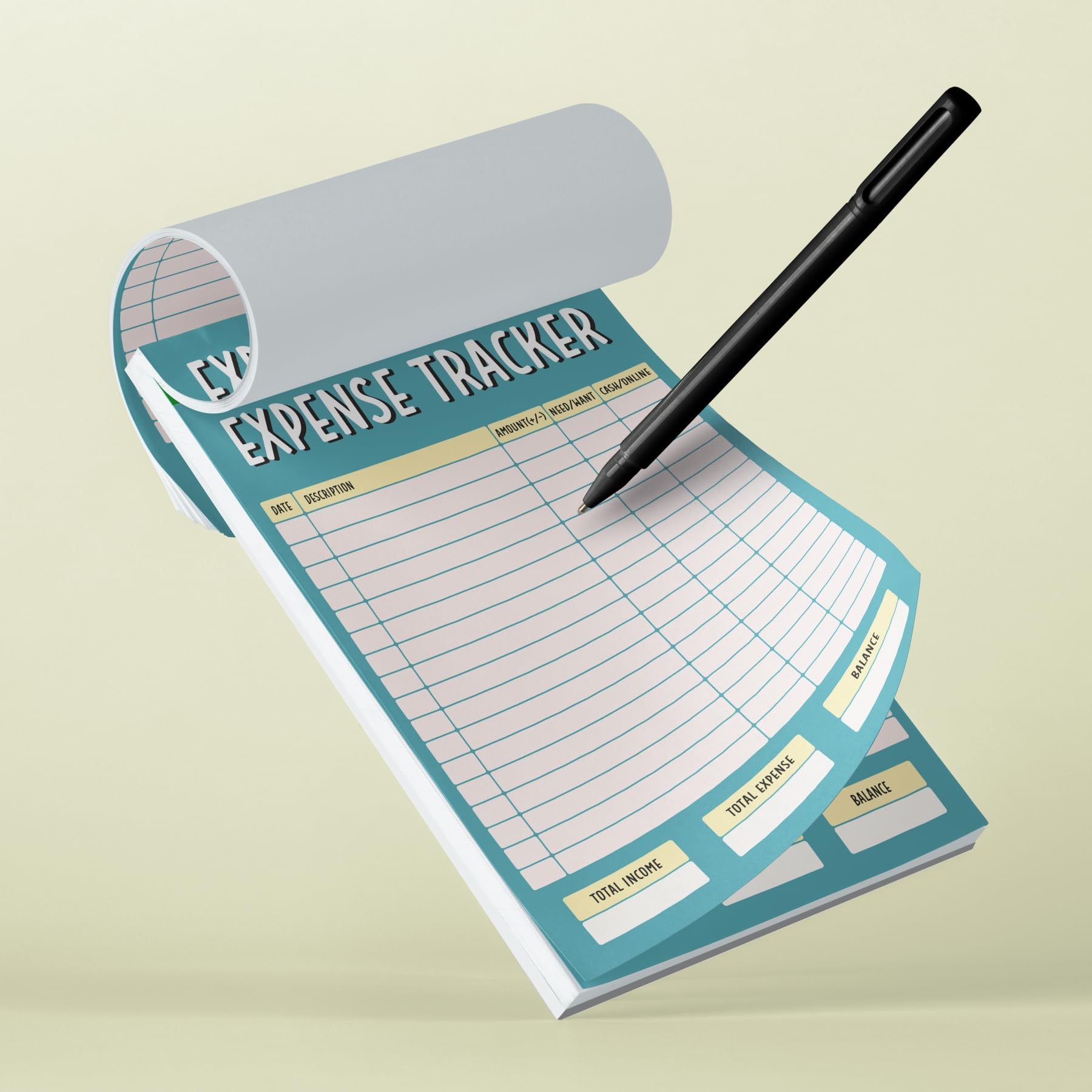 Mimikry Expense Tracker Notepad - Undated 50 Tear-Off Planning Sheets,A5 Planning Pad,Budget Productivity Note Pad For Work And Personal Use | 120 GSM-image-44