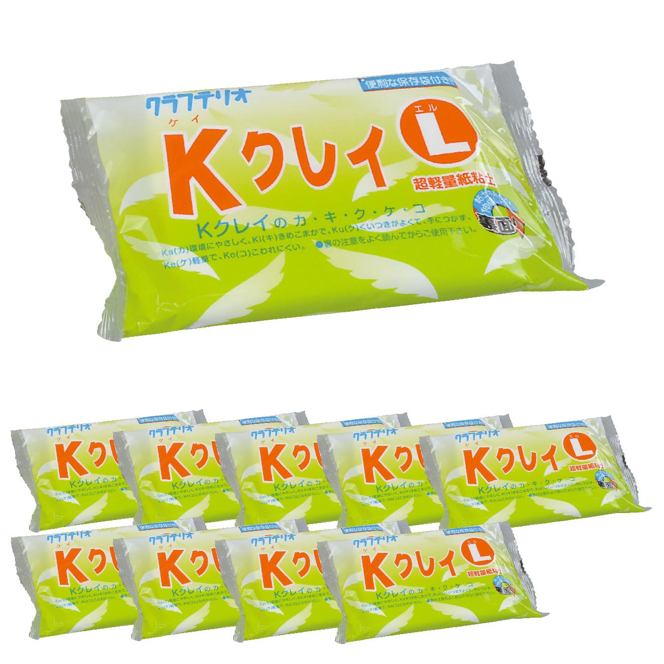 Amazon.co.jp: [たのつく] KクレイL 超軽量紙粘土 粘土 工作 学校教材