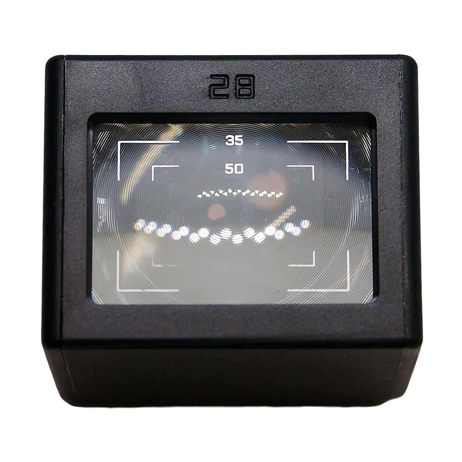 Visor óptico externo de cámara 28mm ajustable con líneas de cuadro 35/50 7