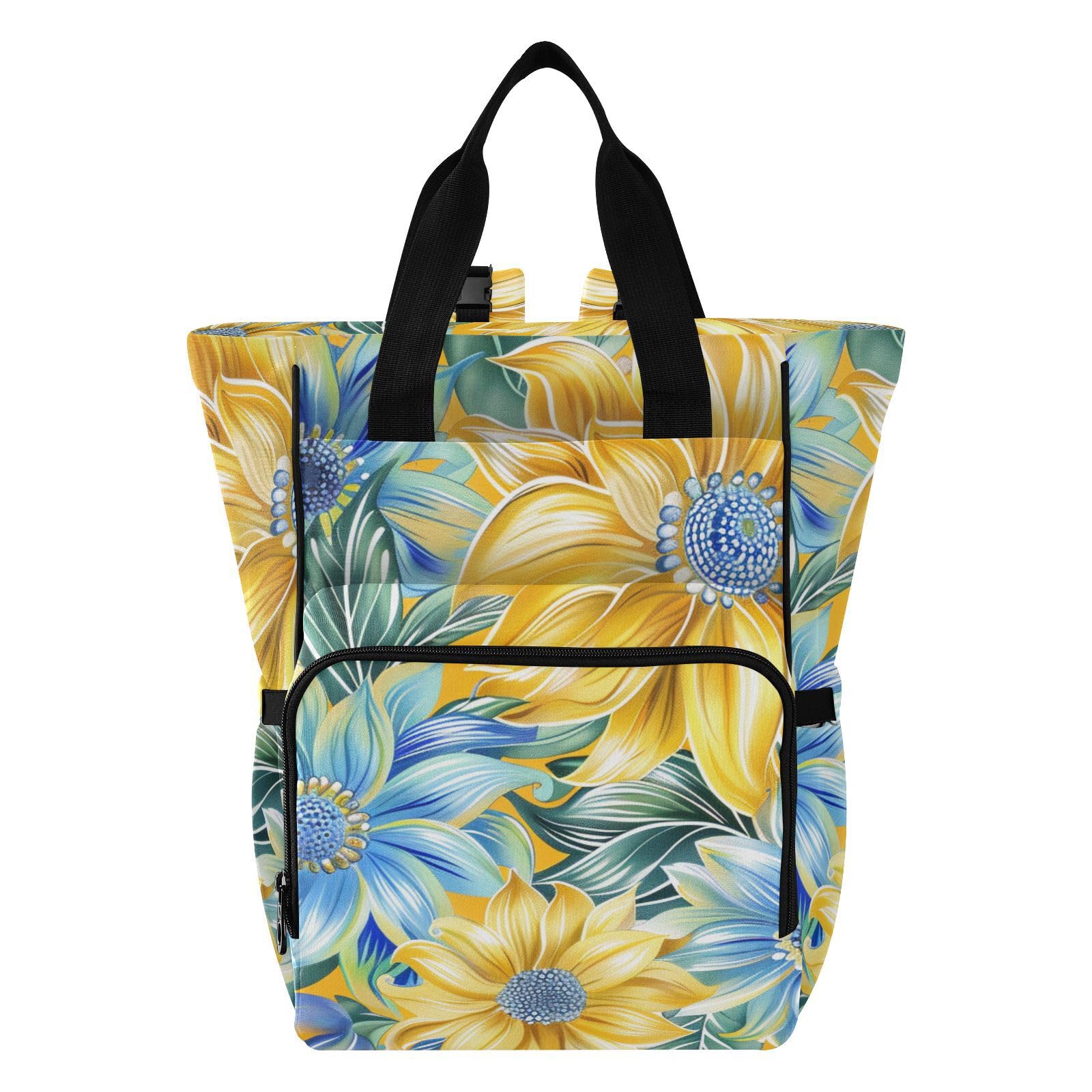 Borse Da Viaggio Pannolino Boho Giallo Chiaro Blu Bloom