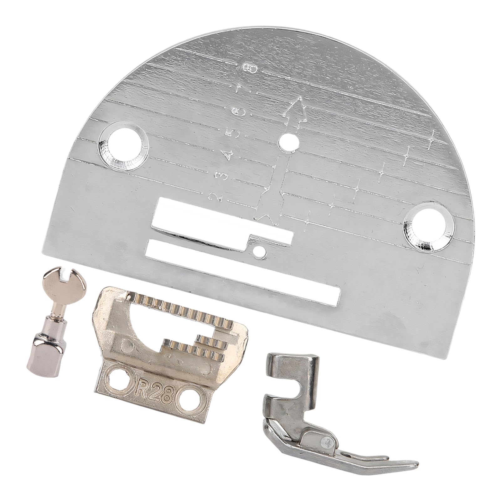 Multifunctional Sewing Machine Upgrade Set Includes Feed Dog Presser Foot Needle Plate and Clamps for Smooth Stitching Sewing Machine Presser Feet