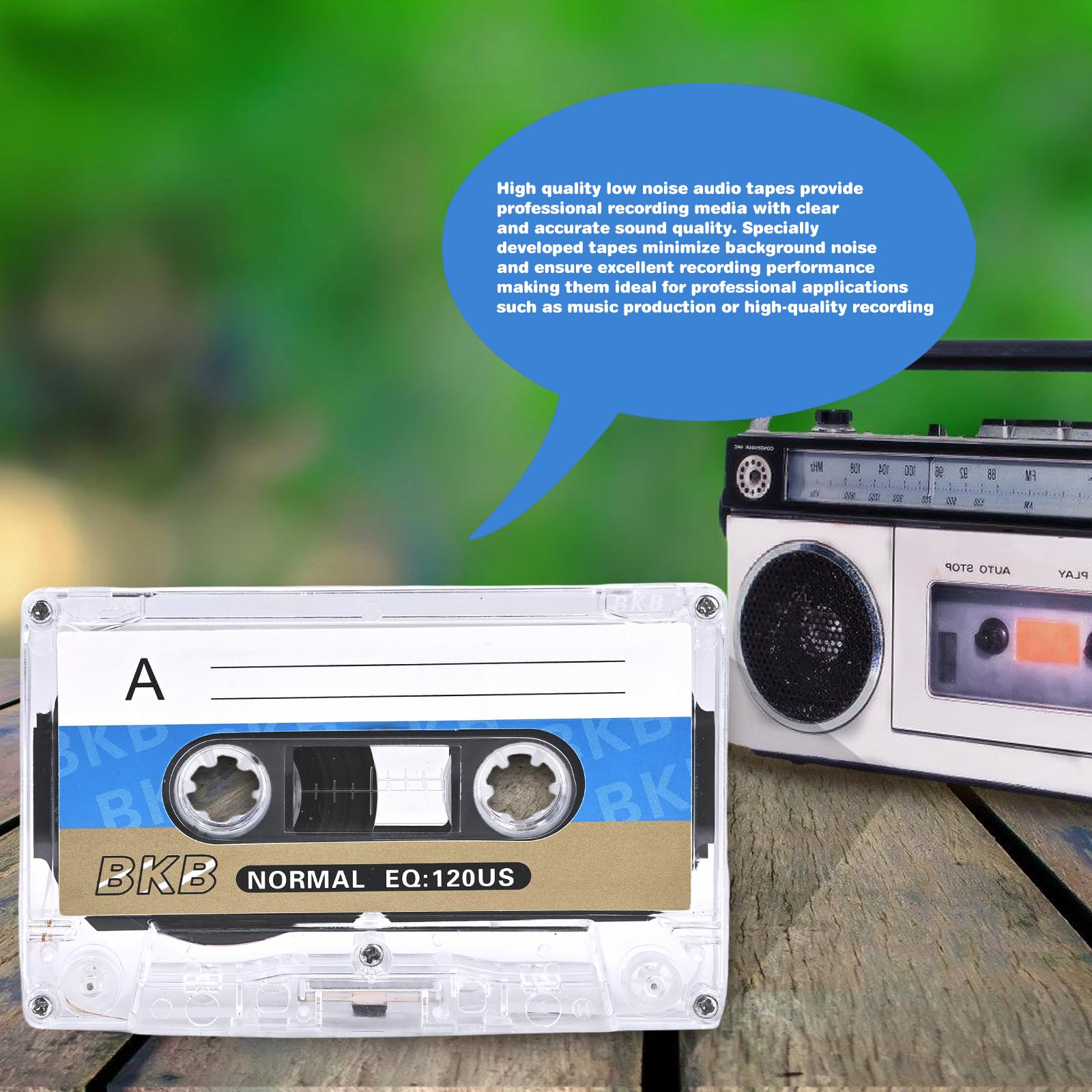 Cassettes audio vides 60 min lot de 10 faible bruit pour conférences