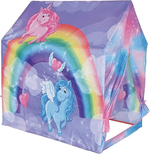 POCO DIVO Unicorn Paradise Princess Castle, tienda de campaña para dormitorio de Pegaso para niñas, casa de campamento de simulación para Unicornio
