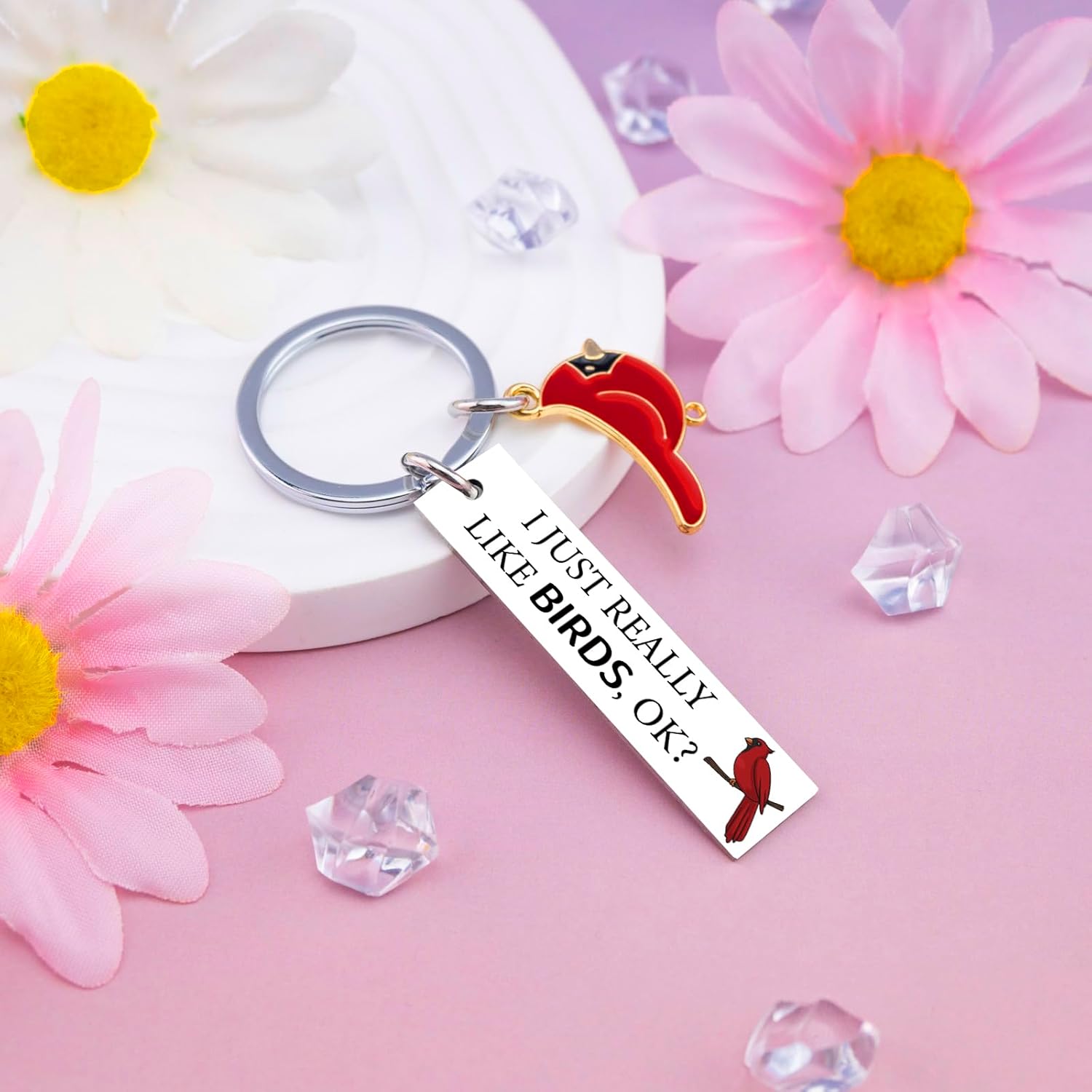 Bird Gifts for Bird Lovers Women Cardinal Keychain Gifts for Birders Watcher Gift Christmas Gift for Birds Lovers - Image 4