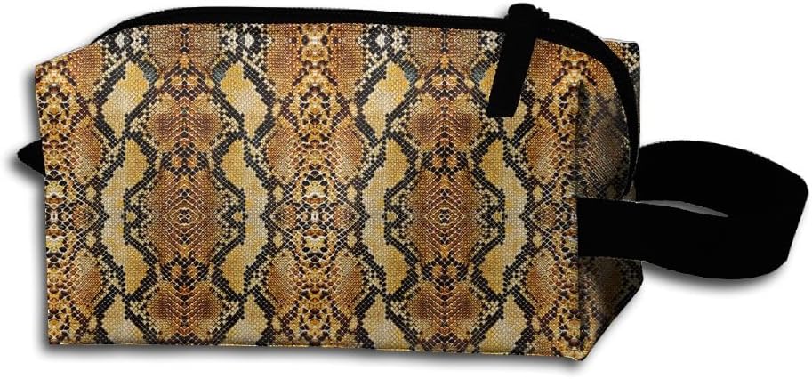 Rattlesnake Skin Portable Storage Pouch Bag Handbag