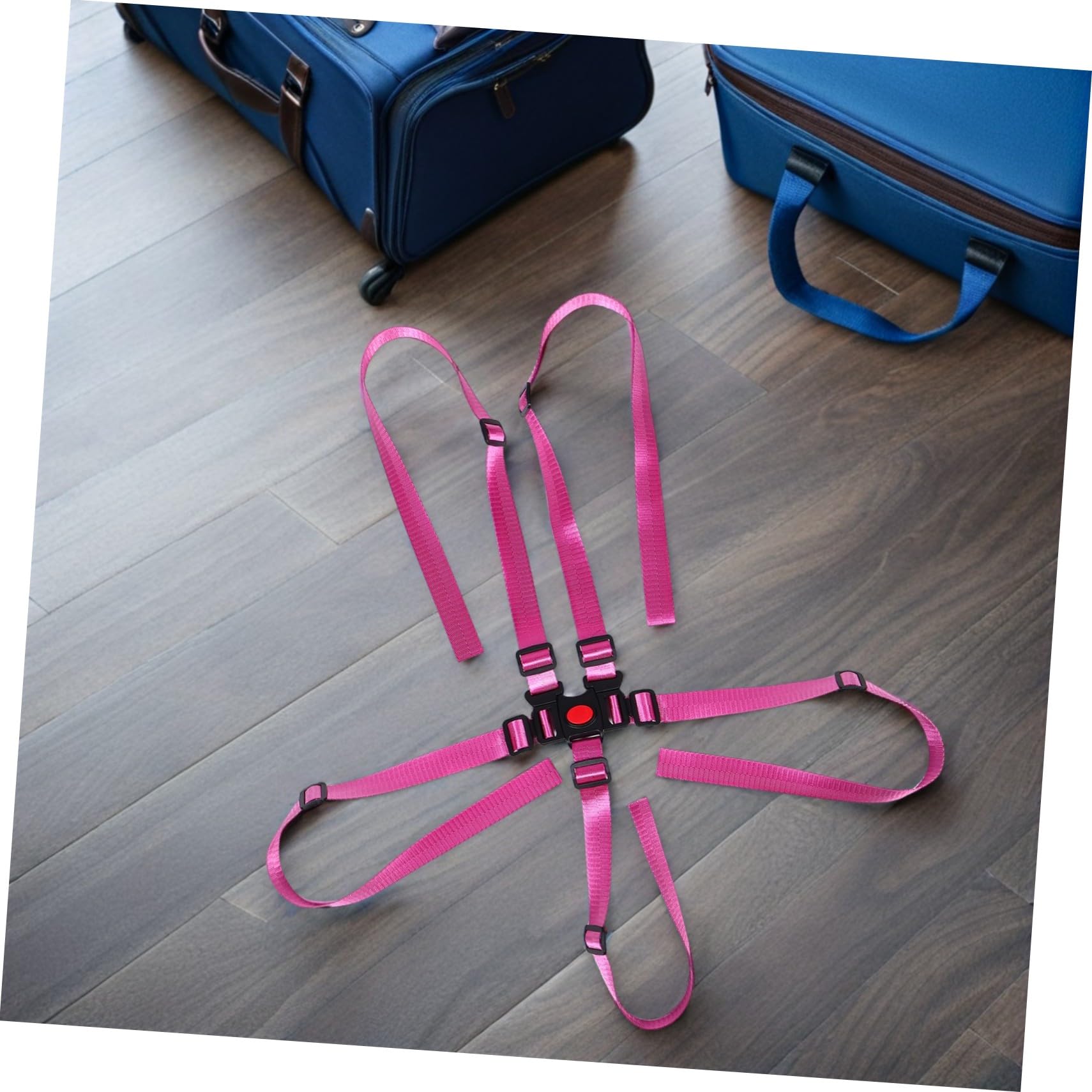 4 Piezas Point Adjustable High Chair Straps Replacement Seat Harness Belt For Stroller And Chair With Quick Release Function