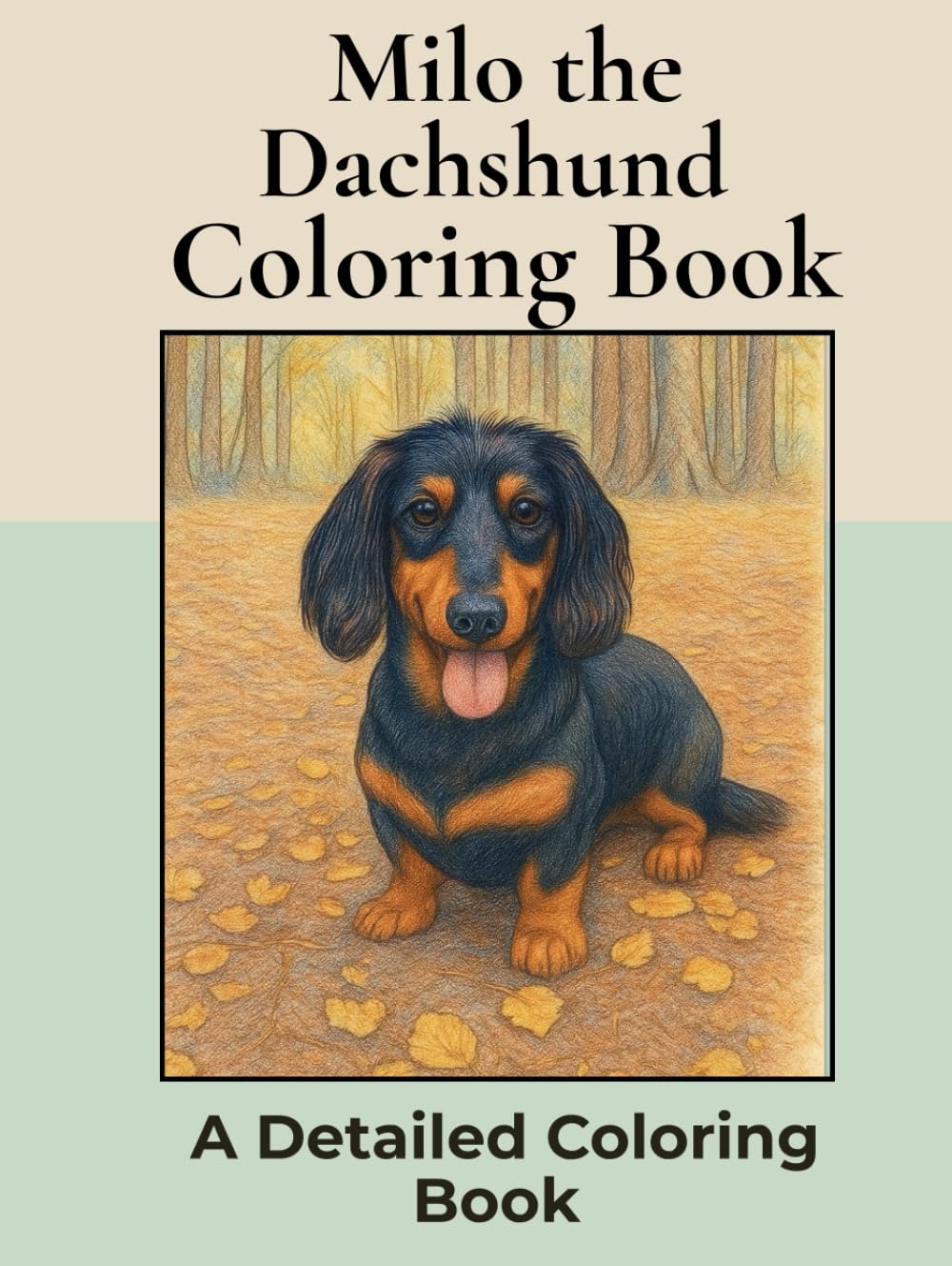 Milo the Long Haired Dachshund Coloring Book:: Over 80+ Detailed Portrait Coloring Pages to Color in! A Relaxing Realistic Coloring Book for Adults. (Dachshund Detailed Coloring Books)