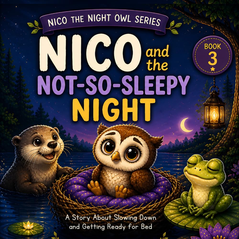 Nico and the Not-So-Sleepy Night: Helping little ones slow down and get ready for bed (Nico the Night Owl Series)