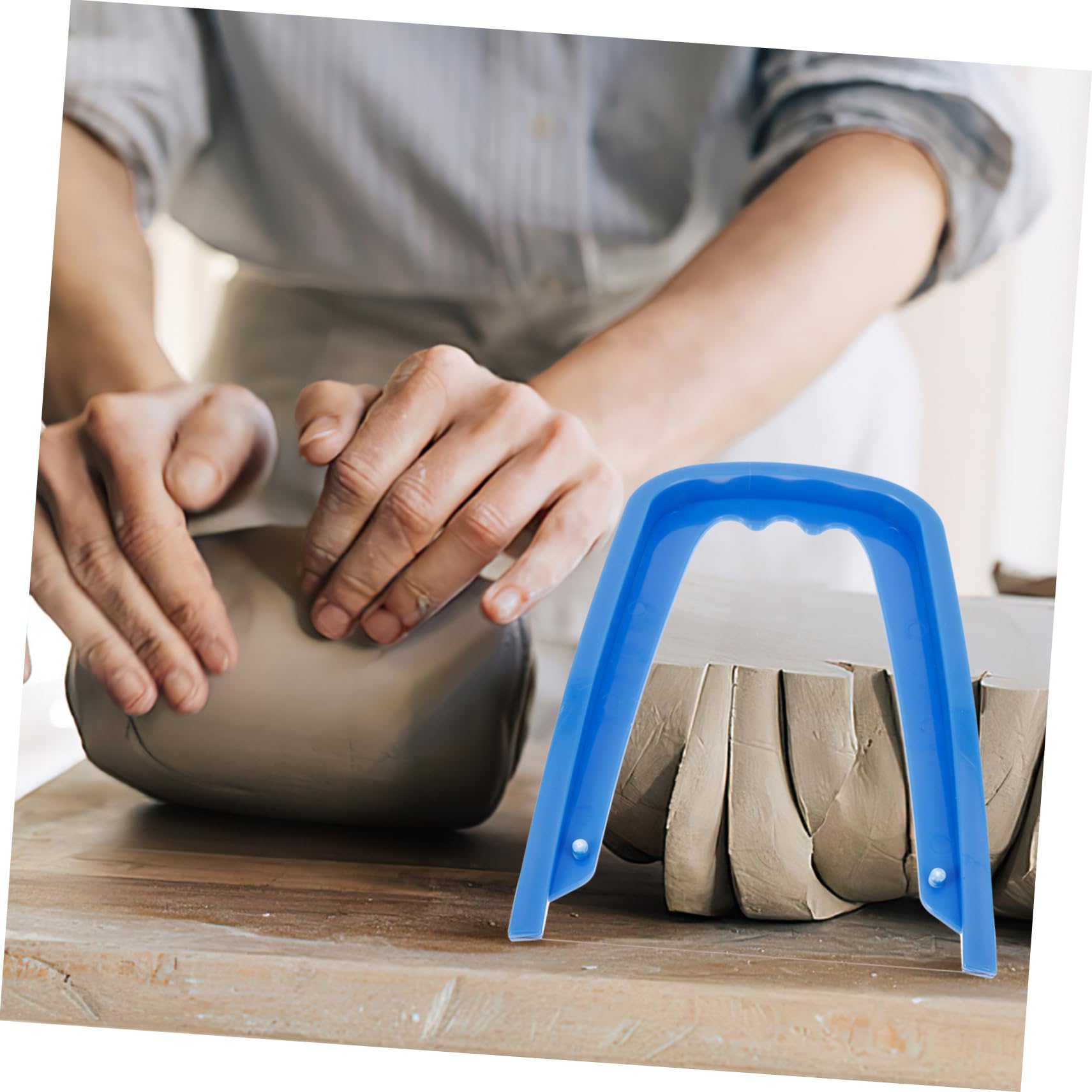 Angoily 3 Pezzi Attrezzo per Argilla Strumento Leggero e Pratico per Ceramica Inossidabile e Facile da Usare per Professionisti e Principianti