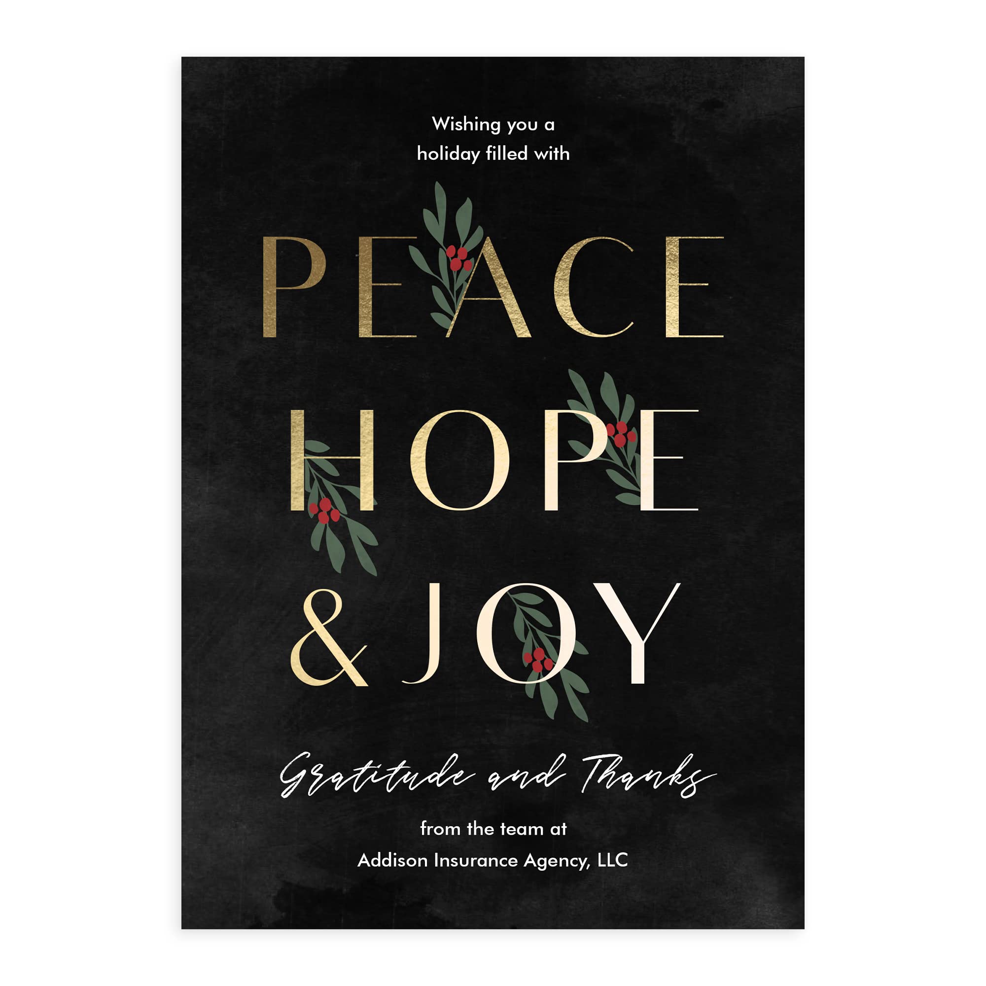 Business christmas cards one picture