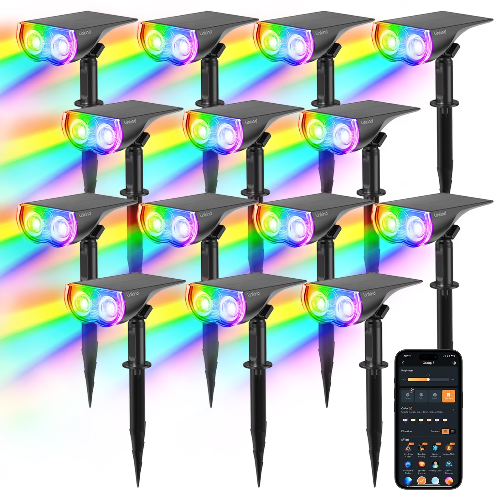 Linkind Smart Solar Spot Lights - Halloween & More -11