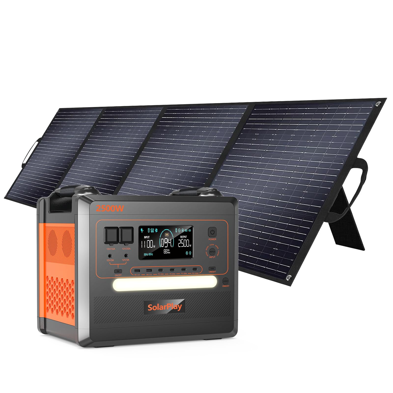 Amazon.com : SolarPlay Portable Power Station 2500W, 2304Wh