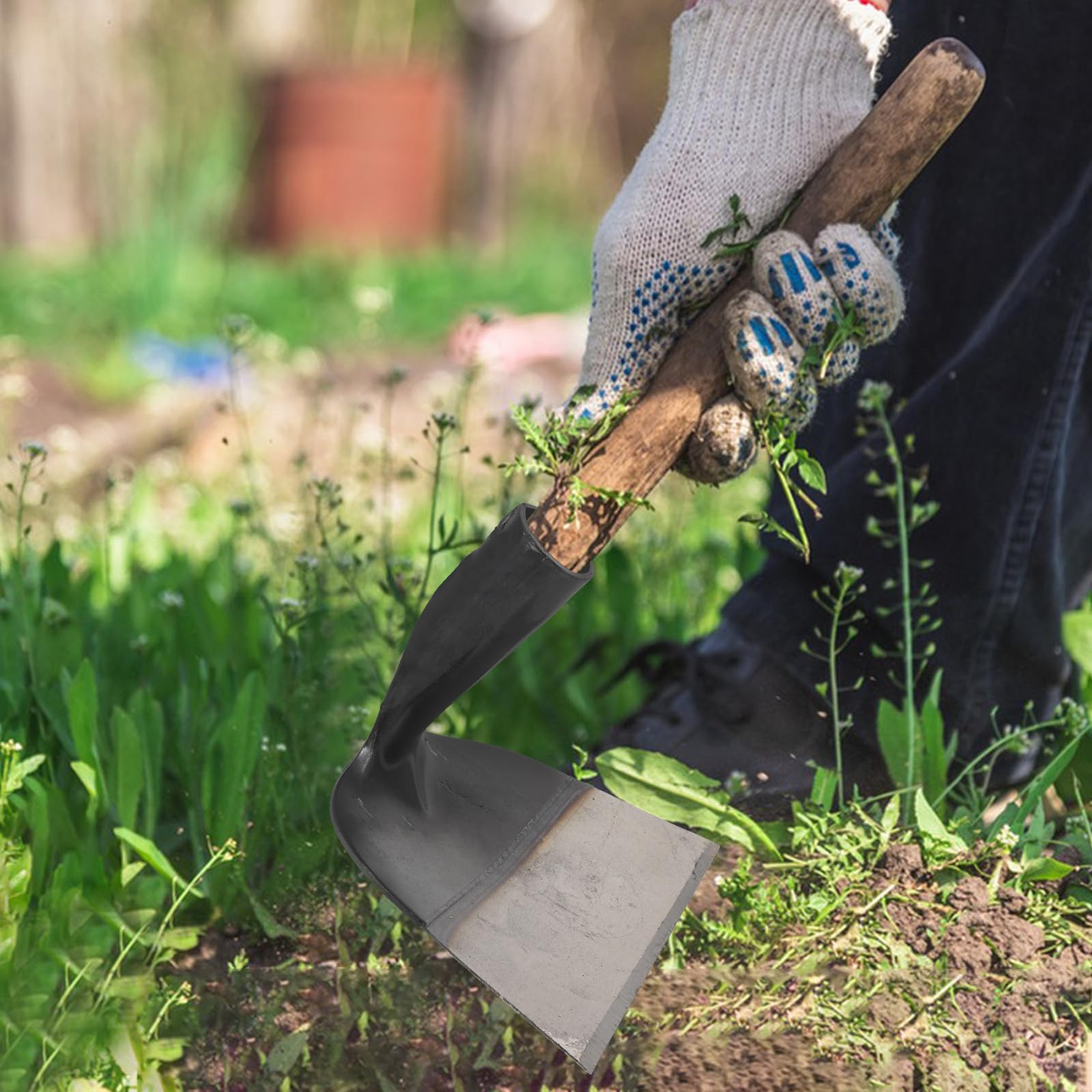 Gartenhacke aus Stahl, Robustes Handwerkzeug für Garten und Obstgärten