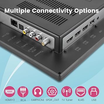 othoig 14 Inch Small Smart TV HD LED, Small Portable Smart TV with Built-in APP, Digital ATSC Tuner,HDMI/USB/AV Inputs, Small Smart Television for Kitchen,Bedroom,RV,Camper