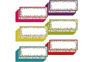 Whaline Magnetic Dry Erase Labels in Vibrant Confetti Design: Enhance Classroom Engagement and Organization