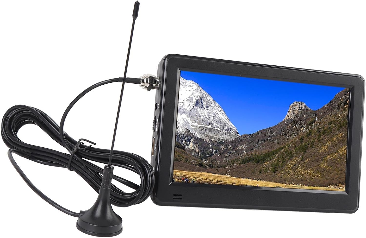 FOSA 6 Inch Portable Digital TV with ATSC Tuner, HD 1080p Small LCD Television for Camping, Car, Travel, Built in USB, TF Card Slot, FM Radio, Rechargeable Battery