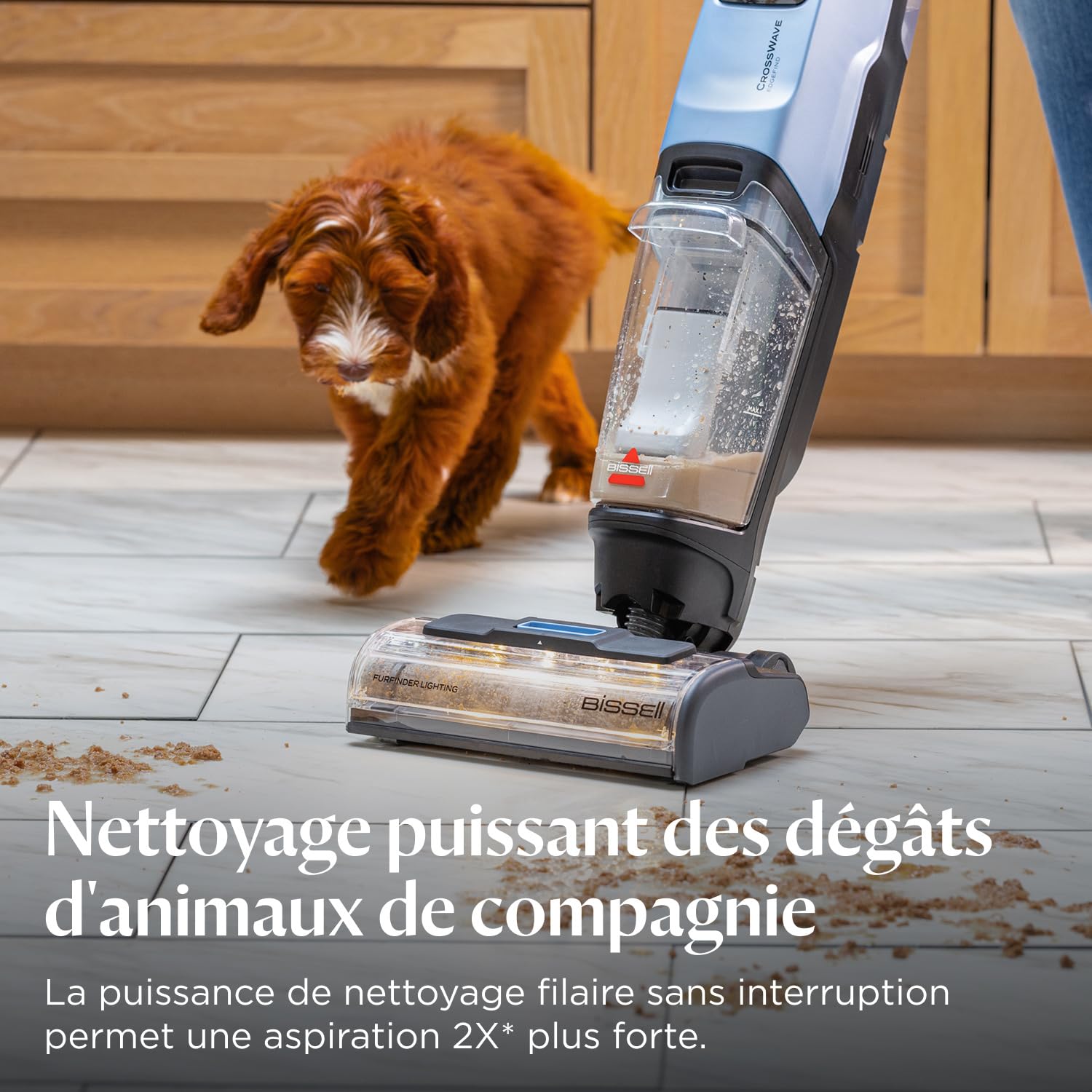 BISSELL CrossWave® EdgeFind 4159N, Aspirateur laveur multi-surfaces avec technologie ZeroGap™