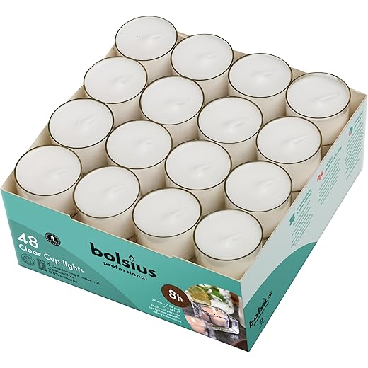 Bolsius Tea lights Cleur Cup – Transparant