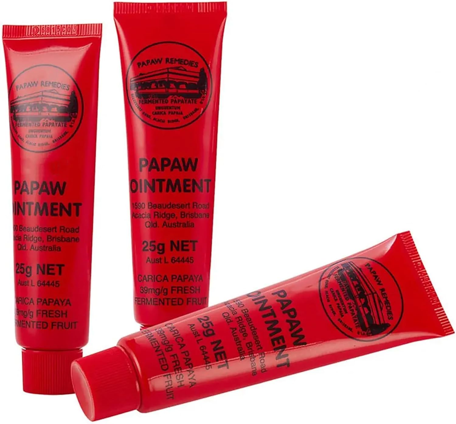 Papaya Zalf, 3 stuks Papaya huidverzorging, repairing crème, multifunctionele hydraterende huid repareren lippencrème balsem