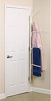 Vista 3 de Household Essentials Hinge-It Clutterbuster Valet - Toallero familiar, color blanco
