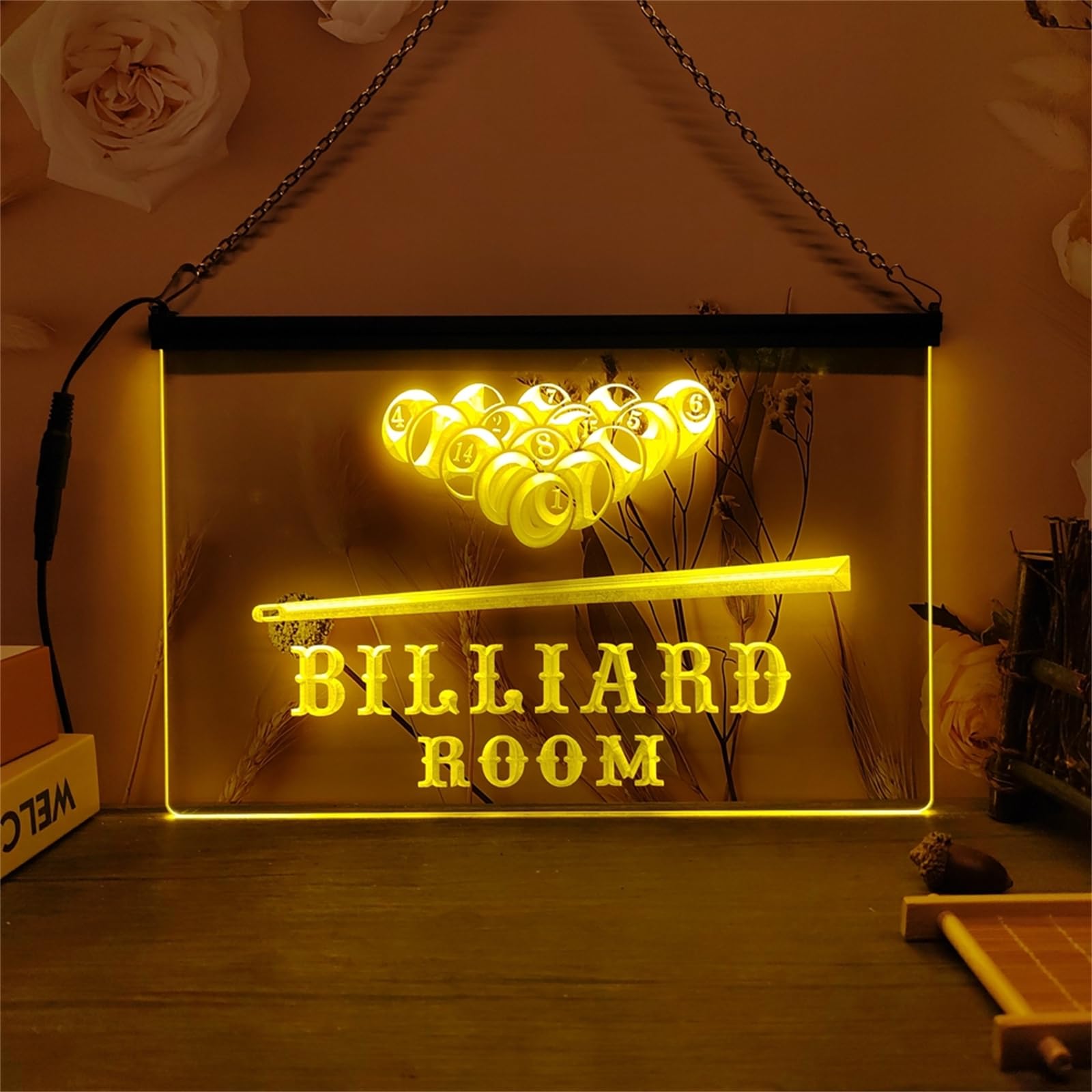 Insegna al neon della sala da biliardo - SEGNO LITA